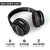 Adcom Luminosa - Wireless Bluetooth LED  Headset/Headphone with Mic  LEDs for All Smartphones  IPhones - (Black)