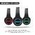 Adcom Luminosa - Wireless Bluetooth LED  Headset/Headphone with Mic  LEDs for All Smartphones  IPhones - (Black)