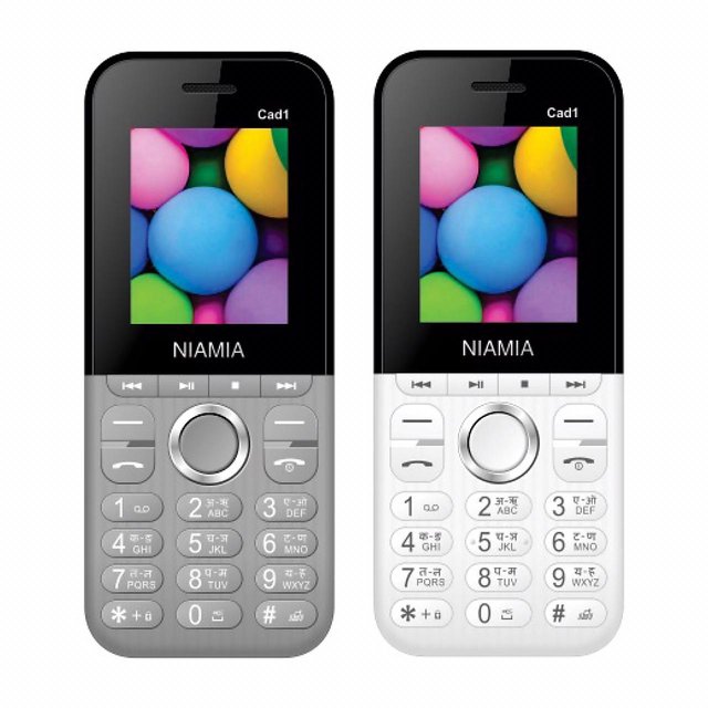 Buy Niamia CAD 1 Basic Keypad Feature Mobile Phone Combo (Grey / White ...