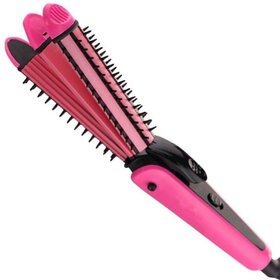 Stylopunk Sold High Qulity Perfect 3 in 1 Hair Curler and Hair Straightener Hair Straightener ( Pink ).