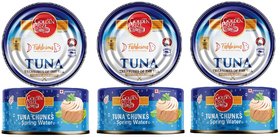 Golden Prize Tuna Chunk in Springwater 185Gms Each - Pack of 3 Units