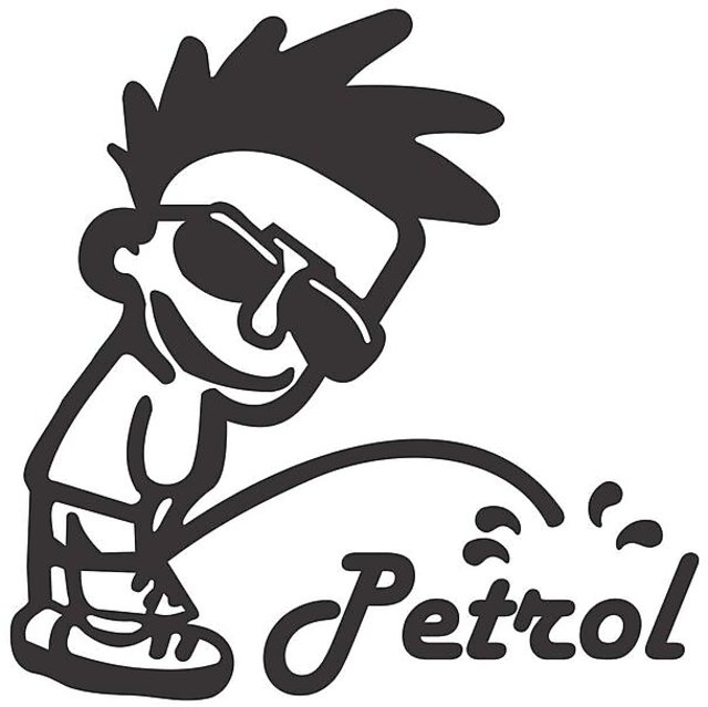 Buy SIGN EVER petrol boy urine passing funny car stickers/decals for ...