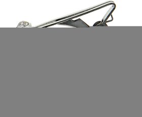 Lucky Jewellery Unique White Color Silver Plated Office Formal Wedding Partywear Shirt Suit Blazer Cufflinks With Matching Tie Pin Set Pair Set For Men (261-M4C5-DCTM42SQ-W-S)