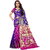 Indian Fashionista Womens Banarasi Silk Jacquard Saree with Blouse Piece MangoBluePinkFree SizeBluePink