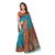 SOFTIEONS E-COMMERCE Women's Multicolor Floral Art Silk Saree With Blouse