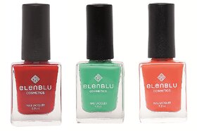 Rose Garden Allure and Roseate Blush 9.9ml Each Elenblu Matte Nail Polish Set of 3 Nail Polish.