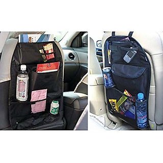 Car Back Seats Multi-Functional Universal Pockets Storage Organiser Bag, Standard Black
