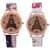 FARP Analog black and white colour fancy womens watch ladies watch girls watch pack of 2