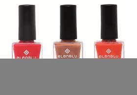 Formal Affair Tarnished Copper and Brickola 9.9ml Each Elenblu Matte Nail Polish Set of 3 Nail Polish.