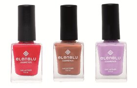 Formal Affair Tarnished Copper and Princess Rule 9.9ml Each Elenblu Matte Nail Polish Set of 3 Nail Polish.