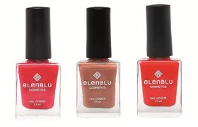 Formal Affair Tarnished Copper and Wicked 9.9ml Each Elenblu Matte Nail Polish Set of 3 Nail Polish.