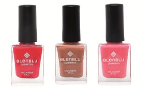 Formal Affair Tarnished Copper and Chestnut 9.9ml Each Elenblu Matte Nail Polish Set of 3 Nail Polish.