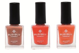 Tarnished Copper Brickola And Rustic Decay 9.9ml Each Elenblu Matte Nail Po .