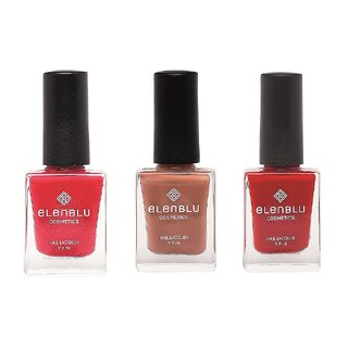 Formal Affair Tarnished Copper and Rose Garden 9.9ml Each Elenblu Matte Nail Polish Set of 3 Nail Polish.