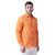 Riag Men's Orange Linen Full Shirt