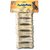 FADDYPET 3 inch (Pack of 6pc) Natural Flavor Raw Hide Pressed Bone Dog Chew  (200 g, Pack of 6)