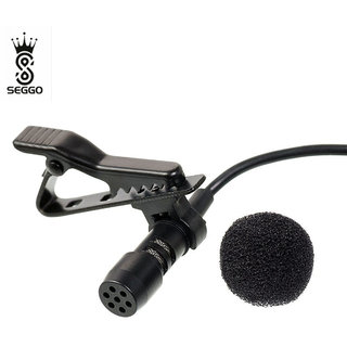 SEGGO Clip-On Mini lavalier Lapel Mic Collar Microphone For PC Computer Laptop Gaming Sound Recording Microphone