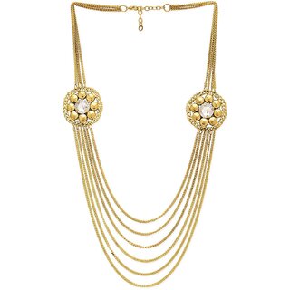 sparkle golden necklace