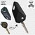 Flip Key Right Cut Green color Blank Key for Logo Royal bullet Enfield - Standard / Electra / Classic - 350/500