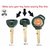 Flip Key Right Cut Green color Blank Key for Logo Royal bullet Enfield - Standard / Electra / Classic - 350/500