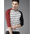 PAUSE Multicolor Stripes Round Neck Slim Fit Full Sleeve Men's T-Shirt