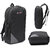 LeeRooy Black Canvas 20ltr BackPack for Men's And Women's