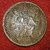Lord Hanuman Ji  E.I.Co. Half 1/2 Anna 1818 Temple Token Copper Coin