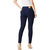 Miss Chase Women's Navy Blue Skinny Fit Mid Rise Cropped Length Denim Stretchable Jeans