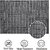 Smile Mom Table Place Mats for Dining Table 6 Piece PVC, Washable/ Anti-Skid (45 X 30 CM ,Silver Black Checks )