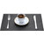 Smile Mom Table Place Mats for Dining Table 4 Piece PVC, Washable/ Anti-Skid (45 X 30 CM ,Black Checks )