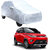 AutoRetail Mahindra KUV100 Silver Matty Car Body Cover for 2019 Model (Mirror Pocket, Triple Stiched)