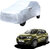 AutoRetail Renault KWID Silver Matty Car Body Cover for 2019 Model (Mirror Pocket, Triple Stiched).