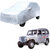 AutoRetail Mahindra Marshal Silver Matty Car Body Cover for 2019 Model (Mirror Pocket, Triple Stiched)