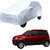 AutoRetail Tata QUANTO Silver Matty Car Body Cover for 2019 Model (Mirror Pocket, Triple Stiched)