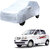 AutoRetail Hyundai Santro Silver Matty Car Body Cover for 2019 Model (Mirror Pocket, Triple Stiched)