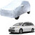 AutoRetail Fiat SIENA Silver Matty Car Body Cover for 2019 Model (Mirror Pocket, Triple Stiched)
