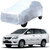 AutoRetail Toyota INNOVA Silver Matty Car Body Cover for 2015 Model (Triple Stiched, without Mirror Pocket)
