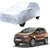AutoRetail Ford Ecosport Silver Matty Car Body Cover for 2015 Model (Mirror Pocket, Triple Stiched)