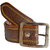 Men's Brown Leatherite Formal Pin Point Buckle belt