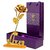 24K Golden Rose 10 Inches with Love Stand - Best Gift For Loves Ones, Valentine'S Day, Mother'S Day, Anniversary, Birthday