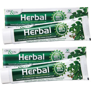 Buy On On Herbal Toothpaste (Pack Of 2) Online @ ₹350 from ShopClues