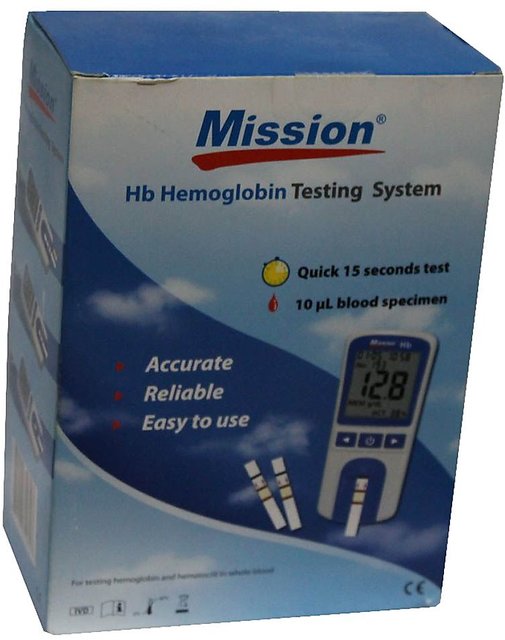Buy Mission Digital Hb Hemoglobin Testing Meter Online @ ₹4400 from ...