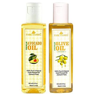 Park Daniel Premium Avocado oil and Olive oil combo pack of 2 bottles of 100 ml(200 ml)