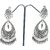 Molika Creation Ethnic Collection Silver Tone Oxidised Jhumki Earrings for Girls and Women