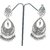 Molika Creation Ethnic Collection Silver Tone Oxidised Jhumki Earrings for Girls and Women