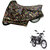 AutoRetail Two Wheeler Polyster Cover for Bajaj Platina with Sun Protection (Mirror Pocket, Jungle Color)