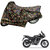 AutoRetail Two Wheeler Polyster Cover for Bajaj Pulsar 200 NS with Sun Protection (Mirror Pocket, Jungle Color)