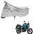AutoRetail UV Resistant Two Wheeler Polyster Cover for Yamaha FZ-S (Mirror Pocket, Silver Color)