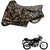 AutoRetail Two Wheeler Polyster Cover for Hero Splendor Pro Classic with Sun Protection (Mirror Pocket, Jungle Color)