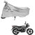 AutoRetail Dust Proof Two Wheeler Polyster Cover for TVS Star City (Mirror Pocket, Grey Color)